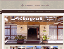 Tablet Screenshot of albayrakapartotel.com